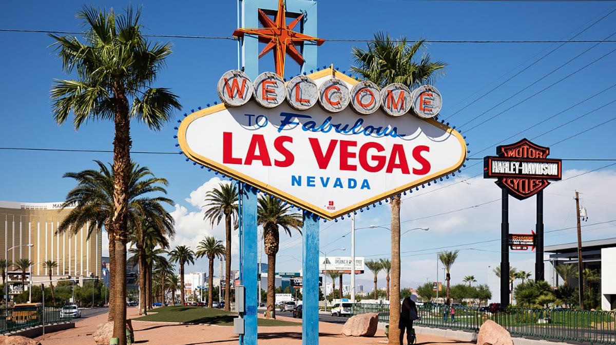 Letrero Welcome to Fabulous Las Vegas en el sur del Strip